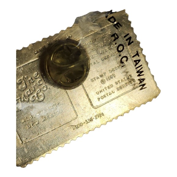 South Dakota 1889-1989 Bell & Centennial Lapel Pin 25 Cent Stamp Vtg Collectible - Picture 9 of 11